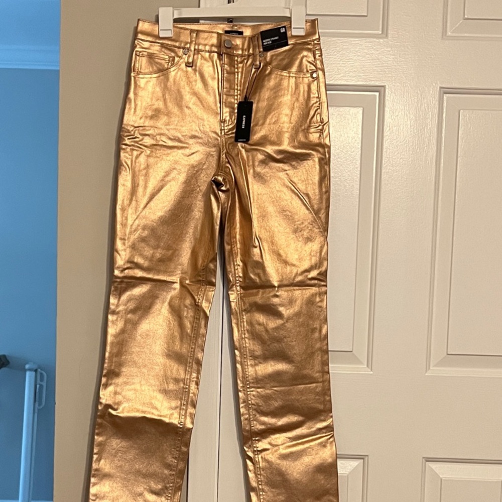 Express - Shiny Gold Pants